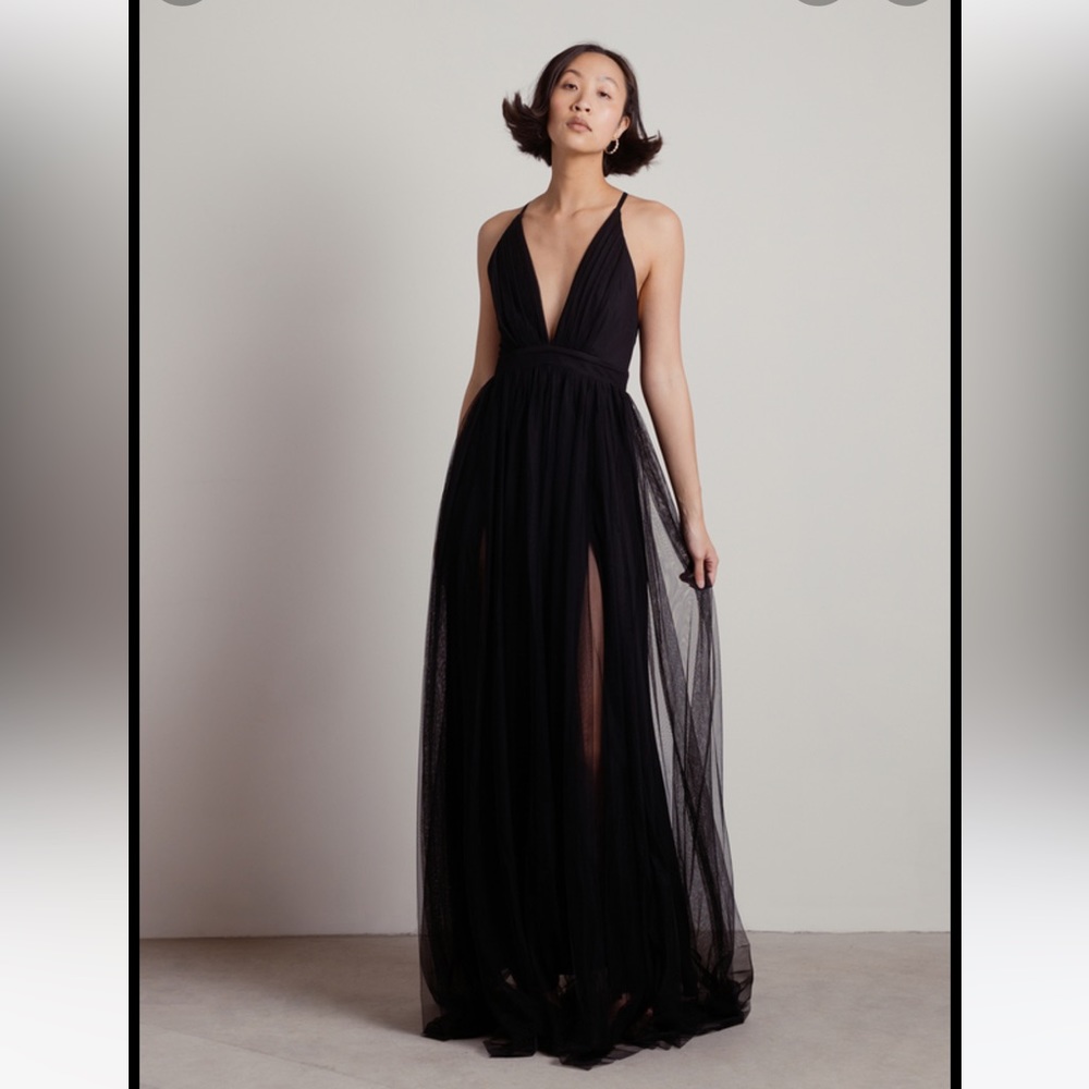 Express Black Flowey Dress